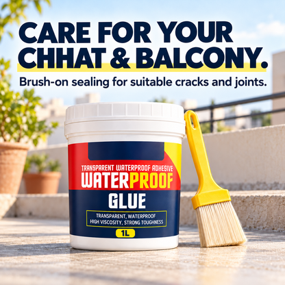 Transparent Waterproof Glue + Free Brush – Roof, Bathroom & Wall Leak Sealant (Buy 1 Get 1 Free)
